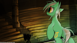 Size: 1200x675 | Tagged: safe, artist:foxinshadow, lyra heartstrings, pony, g4, female, solo