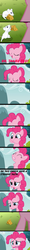 Size: 377x3186 | Tagged: safe, edit, edited screencap, screencap, pinkie pie, earth pony, mouse, pony, g4, accident, accidental vore, cheese, comic, eaten alive, female, mare, ponies eating meat, predation, vore