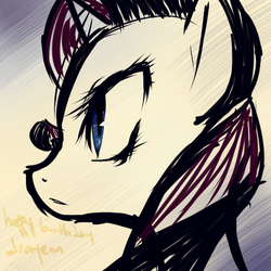 Size: 512x512 | Tagged: safe, artist:pone4, rarity, pony, g4, solo