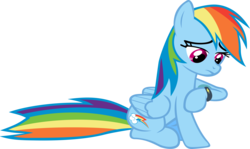 Size: 10533x6265 | Tagged: safe, artist:freak0uo, rainbow dash, pegasus, pony, g4, too many pinkie pies, .svg available, absurd resolution, female, mare, simple background, solo, transparent background, vector, watch