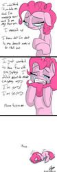 Size: 1000x3000 | Tagged: dead source, safe, artist:dzone16, pinkie pie, earth pony, pony, g4, my little pony: friendship is magic, too many pinkie pies, apology, begging, bronybait, comic, crying, depressing, feels, female, mare, pinkie clone debate, sad, shaking, solo, stressed