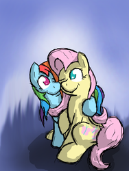 Size: 1080x1440 | Tagged: safe, artist:socksthewarrior, fluttershy, rainbow dash, g4, female, lesbian, ship:flutterdash, shipping