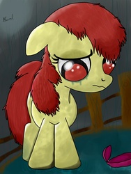 Size: 675x900 | Tagged: safe, artist:vendetatj, apple bloom, g4, sad