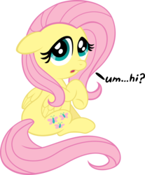 Size: 3000x3625 | Tagged: safe, artist:aleximusprime, artist:firestorm-can, fluttershy, pony, g4, colored, female, floppy ears, hi, shy, simple background, solo, transparent background, vector