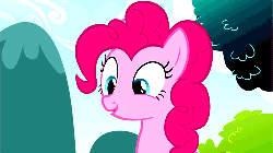 Size: 500x281 | Tagged: safe, screencap, pinkie pie, g4, animated, eating, female, gulp, loop, perfect loop, swallowing, throat bulge