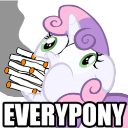 Size: 320x320 | Tagged: source needed, safe, sweetie belle, g4, cigarette, gentlemen, meme