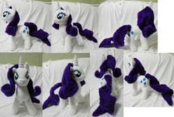 Size: 4000x2691 | Tagged: safe, artist:rens-twin, rarity, pony, g4, irl, photo, plushie, solo