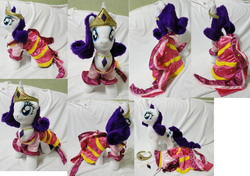 Size: 2840x2000 | Tagged: safe, artist:rens-twin, rarity, pony, g4, clothes, dress, gala, gala dress, irl, photo, plushie, solo