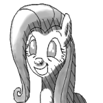 Size: 150x150 | Tagged: safe, artist:thewrongesttrousers, fluttershy, g4, season 1, stare master, animated, cute, female, frame by frame, rotoscope, shyabetes, squee, squigglevision