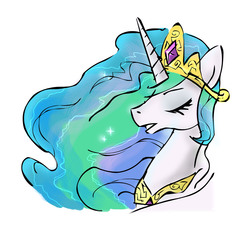 Size: 1800x1647 | Tagged: safe, artist:damianuss, princess celestia, pony, g4, colored, female, solo