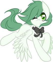 Size: 900x1048 | Tagged: safe, artist:miss-vani, oc, oc only, pegasus, pony, bow