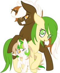 Size: 796x968 | Tagged: safe, artist:miss-vani, oc, oc only, earth pony, pony, unicorn, family photo