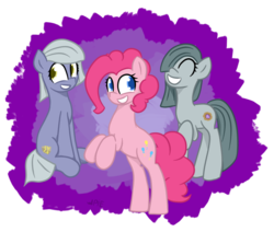 Size: 1065x901 | Tagged: safe, artist:alexpie, limestone pie, marble pie, pinkie pie, g4, pie sisters