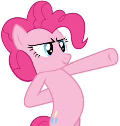 Size: 7786x8192 | Tagged: safe, artist:dipi11, pinkie pie, earth pony, pony, g4, too many pinkie pies, absurd resolution, bipedal, female, simple background, solo, standing, transparent background, vector