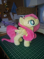 Size: 2448x3264 | Tagged: safe, artist:steen85, fluttershy, pony, g4, female, filly, irl, photo, plushie, solo