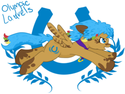 Size: 900x677 | Tagged: safe, artist:spatialheather, oc, oc only, pegasus, pony, olympic games, olympics, simple background, transparent background