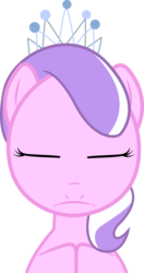 Size: 900x1703 | Tagged: safe, diamond tiara, g4, eyes closed, frown, inverted mouth, reaction image