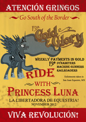 Size: 504x710 | Tagged: safe, princess luna, g4, mexican revolution, movie poster