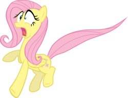 Size: 1022x782 | Tagged: safe, fluttershy, g4, scared, simple background, terror, the horror, transparent background, vector