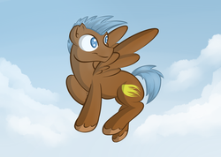 Size: 900x639 | Tagged: safe, artist:oblivinite, oc, oc only, pegasus, pony, cloud, cloudy