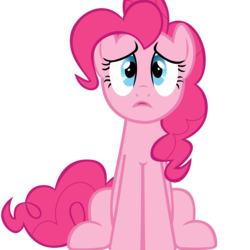 Size: 6691x6691 | Tagged: safe, artist:freak0uo, pinkie pie, g4, .svg available, absurd resolution, simple background, transparent background, vector, worried
