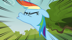 Size: 640x360 | Tagged: safe, screencap, rainbow dash, g4, too many pinkie pies, sneezing