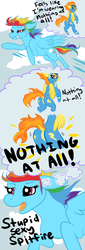 Size: 500x1470 | Tagged: safe, artist:coppahhead, rainbow dash, spitfire, pegasus, pony, g4, butt, comic, dock, feels like i'm wearing nothing at all, female, male, mare, parody, plot, stupid sexy flanders, stupid sexy spitfire, the simpsons