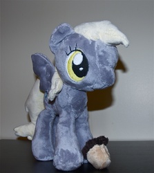 Size: 1910x2143 | Tagged: safe, artist:ponyplushie, derpy hooves, pegasus, pony, g4, female, irl, mare, muffin, photo, plushie, solo