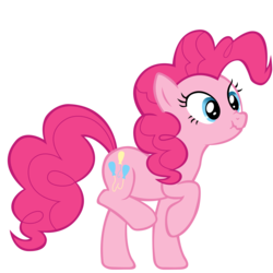 Size: 6691x6691 | Tagged: safe, artist:freak0uo, pinkie pie, g4, .svg available, absurd resolution, derp, scrunchy face, silly, simple background, transparent background, vector