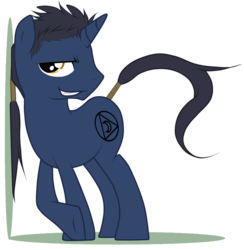 Size: 900x922 | Tagged: safe, artist:turrkoise, pony, unicorn, crossed legs, evil smile, fullmetal alchemist, grin, male, ponified, simple background, smiling, smirk, solf j. kimblee, solo, stallion, transparent background