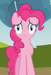 Size: 384x559 | Tagged: safe, screencap, pinkie pie, earth pony, pony, g4, too many pinkie pies, cropped, female, mare, solo