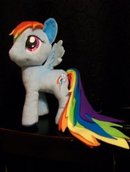 Size: 2748x3664 | Tagged: safe, rainbow dash, pegasus, pony, g4, customized toy, female, funrise, irl, mare, mod, photo, plushie, solo