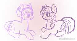 Size: 500x263 | Tagged: safe, artist:mylittlehomestuck, twilight sparkle, g4, homestuck, ponified, rose lalonde