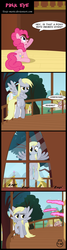 Size: 944x3536 | Tagged: safe, artist:toxic-mario, derpy hooves, pinkie pie, pegasus, pony, g4, belly, comic, female, mare