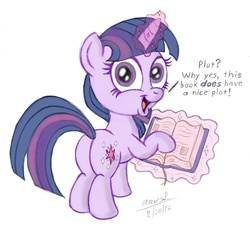 Size: 3102x2833 | Tagged: safe, artist:aleximusprime, artist:scobionicle99, twilight sparkle, g4, book, butt, chibi, colored, plot