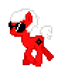 Size: 106x96 | Tagged: safe, animated, crossover, dave strider, homestuck, pixel art, ponified