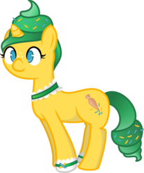 Size: 5225x6289 | Tagged: safe, artist:galswingirl, oc, oc only, oc:sweet sprinkles, food pony, original species, absurd resolution, simple background, transparent background, vector