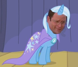 Size: 492x428 | Tagged: safe, trixie, g4, george costanza, glasses, ishygddt, meme, seinfeld