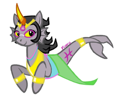 Size: 511x414 | Tagged: safe, artist:negetivezerro, feferi peixes, homestuck, ponified