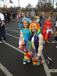 Size: 1536x2048 | Tagged: safe, artist:thecat101, rainbow dash, human, g4, cosplay, halloween, irl, irl human, photo