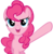 Size: 900x922 | Tagged: safe, artist:randomtmcr, pinkie pie, g4, point, simple background, transparent background, vector