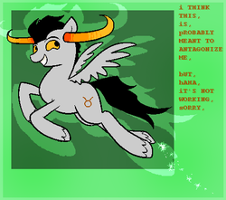 Size: 461x407 | Tagged: safe, homestuck, ponified, tavros nitram