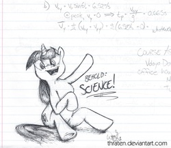 Size: 1150x1000 | Tagged: safe, artist:thraten, twilight sparkle, pony, unicorn, g4, anatomically incorrect, doodle, homework, physics, science, that pony sure does love science, unicorn twilight