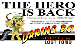 Size: 1053x639 | Tagged: safe, daring do, g4, fanfic, indiana jones, parody, poster, upcoming