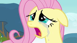Size: 1280x720 | Tagged: safe, screencap, fluttershy, g4, hurricane fluttershy, crying