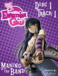 Size: 1280x1657 | Tagged: dead source, safe, artist:megasweet, twilight sparkle, human, g4, canter girls, guitar, humanized, rock (music)
