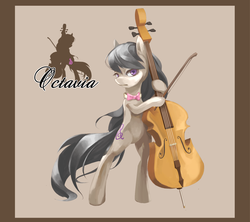 Size: 917x814 | Tagged: safe, artist:jhons3, artist:tachikawa, octavia melody, earth pony, pony, g4, cello, female, musical instrument, pixiv, solo