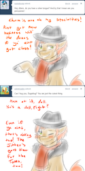 Size: 500x1000 | Tagged: safe, artist:jitterbugjive, oc, oc only, clothes, hat, jitterbug jive, scarf, trilby