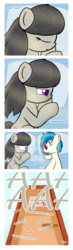 Size: 1144x3904 | Tagged: safe, artist:erthilo, dj pon-3, octavia melody, vinyl scratch, earth pony, pony, unicorn, ask octavia, g4, ask, bed, colored pupils, duo, duo female, female, mare, tumblr, waking up
