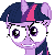 Size: 300x300 | Tagged: safe, edit, twilight sparkle, g4, the crystal empire, animated, female, inverted mouth, simple background, special eyes, transparent background, vibrating